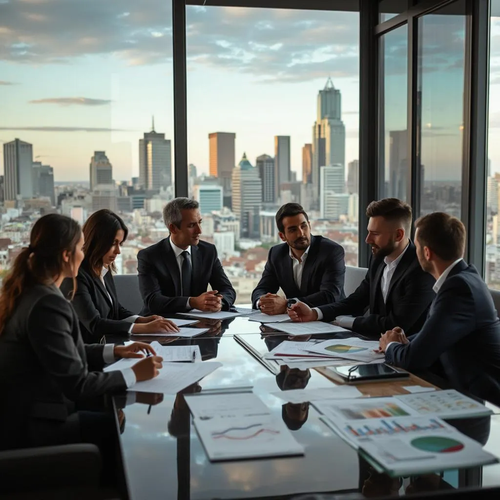 Equipo de FinanzAr en la oficina principal